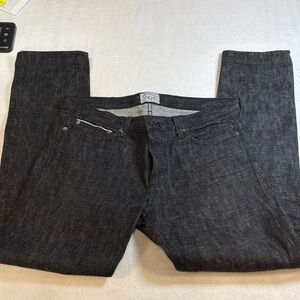 Men's Black Straight Jeans